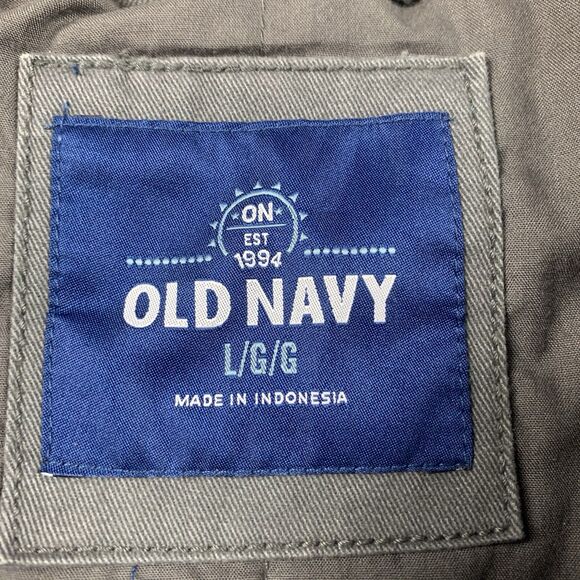 Old Navy Green Army Jacket Men’s Size Large - Picture 2 of 6
